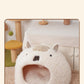 Cozy Alpaca Retreat: Cat And Dog Winter Bed With Cushion