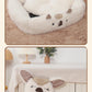 Cozy Alpaca Retreat: Cat And Dog Winter Bed With Cushion