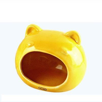 Ceramic Hamster Hideout - Durable Sleeping Nest for Small Pets - Pets Perfect