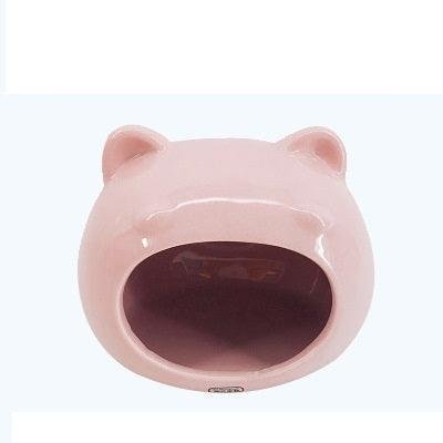 Ceramic Hamster Hideout - Durable Sleeping Nest for Small Pets - Pets Perfect