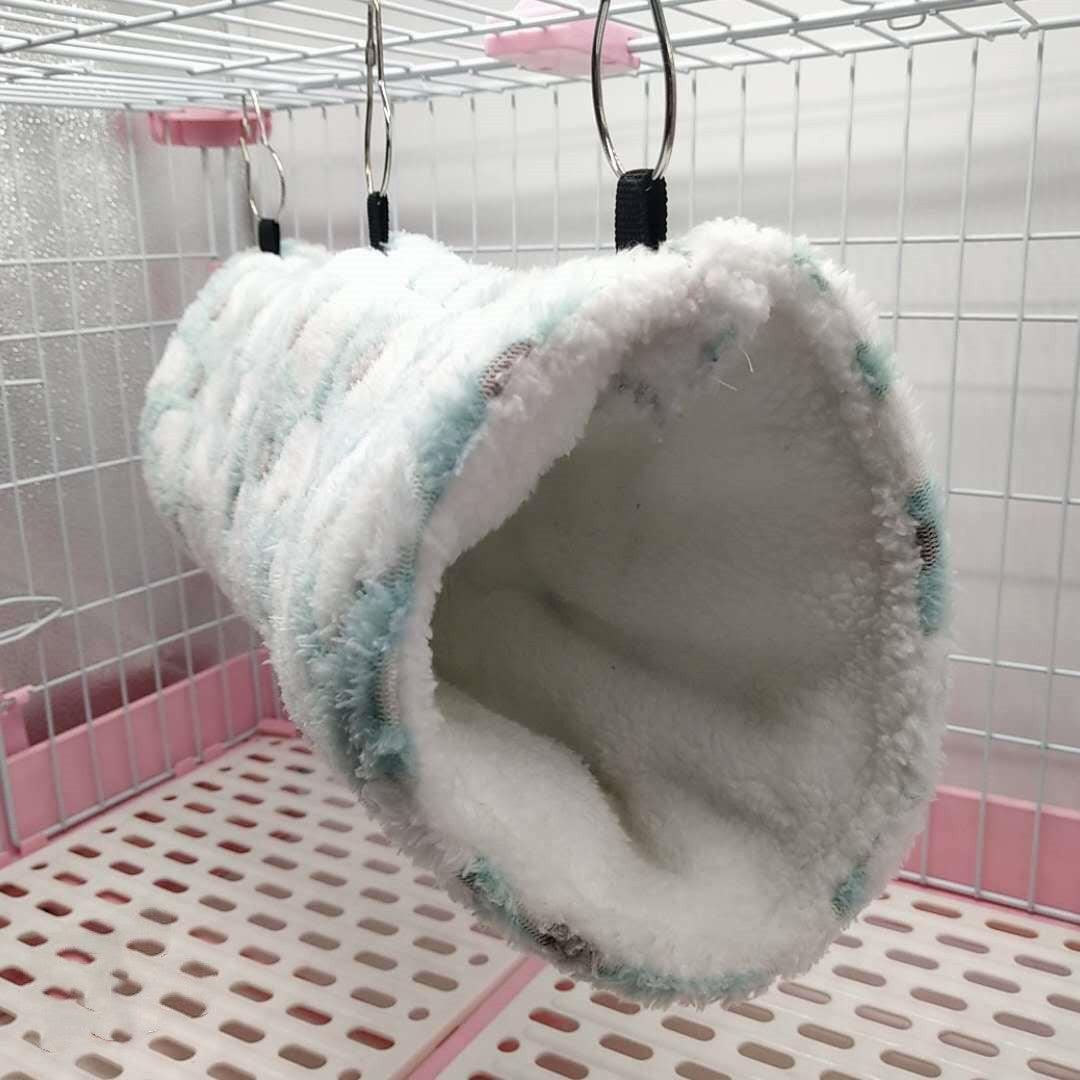 Plush Tunnel Nest for Small Pets - Cozy Hideaway & Sleeping Tube - Pets Perfect