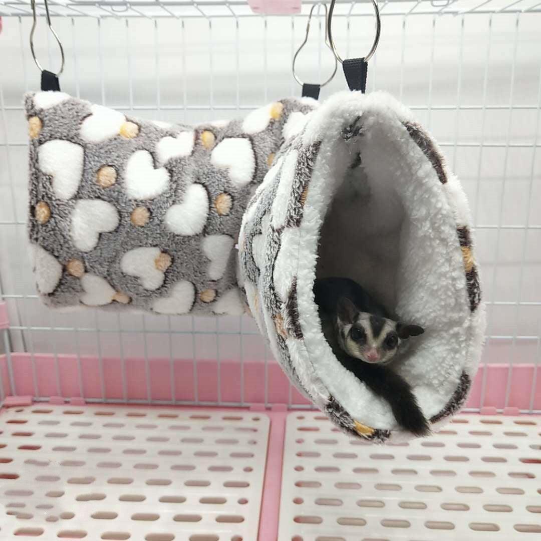 Plush Tunnel Nest for Small Pets - Cozy Hideaway & Sleeping Tube - Pets Perfect