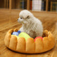 Cozy Fruit Tart Pet Bed - A Sweet Retreat For Your Furry Friends