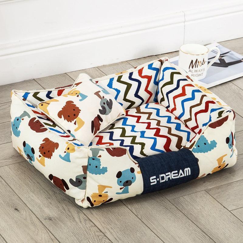 Cozy Haven: The Ultimate Removable And Washable Dog Cat Bed - Pets Perfect