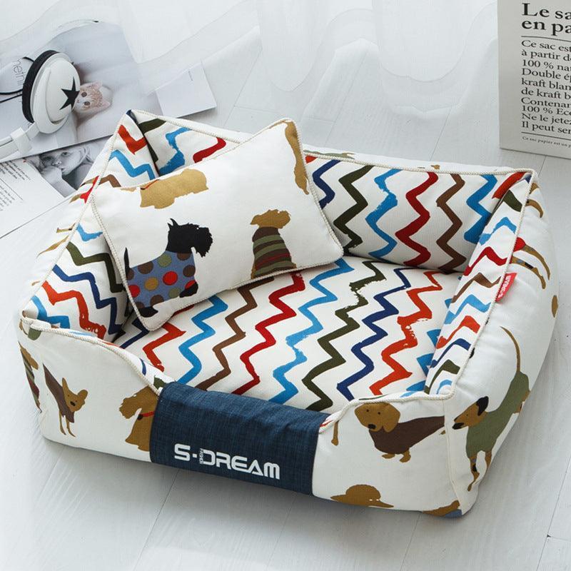 Cozy Haven: The Ultimate Removable And Washable Dog Cat Bed - Pets Perfect