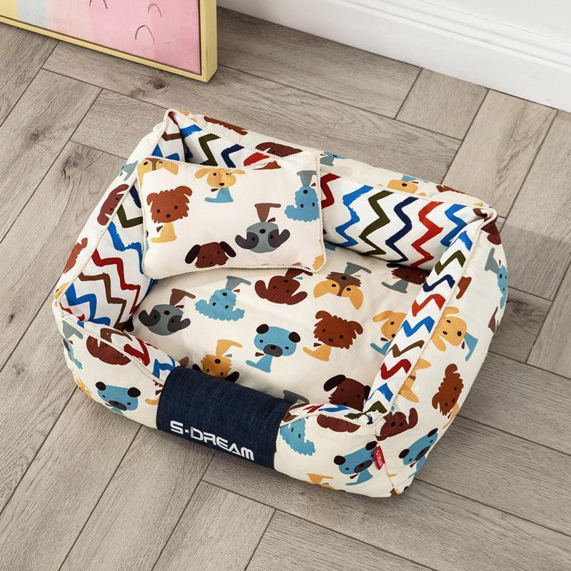 Cozy Haven: The Ultimate Removable And Washable Dog Cat Bed - Pets Perfect