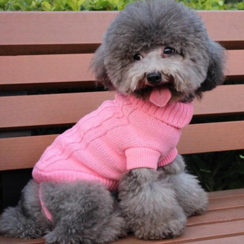 Cozy Knitted Wool Dog Sweater - Warm Winter Pet Clothing - Pets Perfect