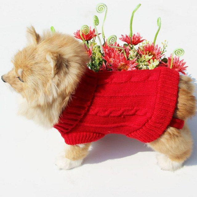 Cozy Knitted Wool Dog Sweater - Warm Winter Pet Clothing - Pets Perfect