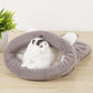 Cozy Paws Sleeping Bag Nest - Warm Plush Cat & Dog Bed with Big Ears - Pets Perfect