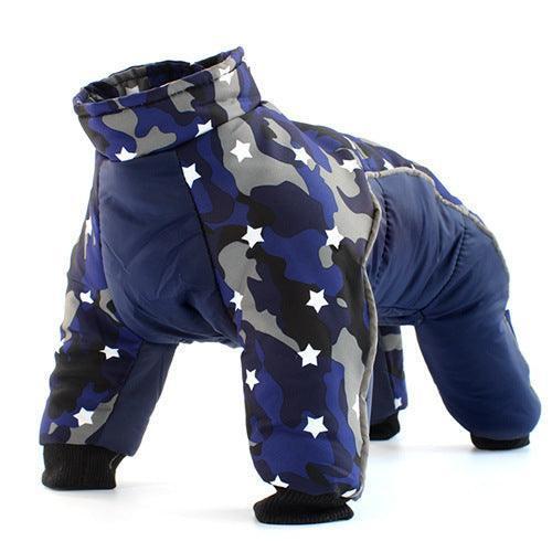 Cozy Paws Winter Dog Jacket - Cotton Clothes in 5 Vibrant Colors - Pets Perfect