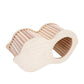 Cozy Woodland Retreat - Wooden Hamster Hideout with Stitching Details - Pets Perfect
