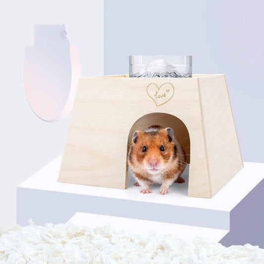 Cozy Woodland Retreat Hamster Hideout.