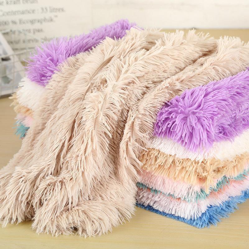 Cozycanine Plush Dog Bed - Luxurious Beige Mat For Restful Pet Sleep - Pets Perfect