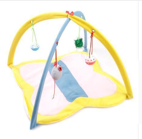 Cozycat Foldable Cartoon Cat Play Tent Hammock: The Ultimate Cat Haven - Pets Perfect