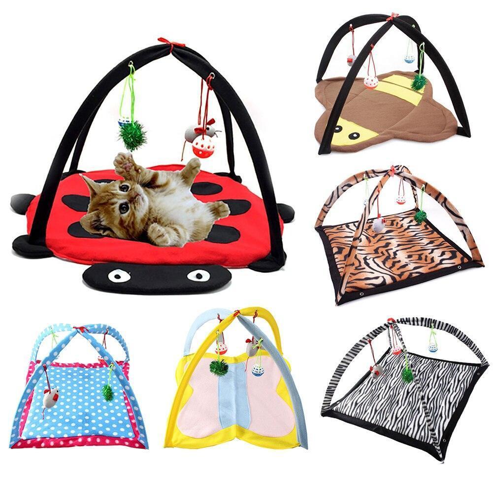 Cozycat Foldable Cartoon Cat Play Tent Hammock: The Ultimate Cat Haven - Pets Perfect