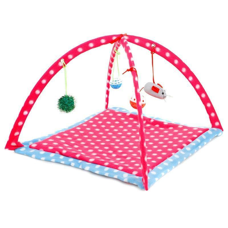 Cozycat Foldable Cartoon Cat Play Tent Hammock: The Ultimate Cat Haven - Pets Perfect