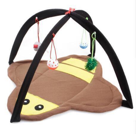 Cozycat Foldable Cartoon Cat Play Tent Hammock: The Ultimate Cat Haven - Pets Perfect