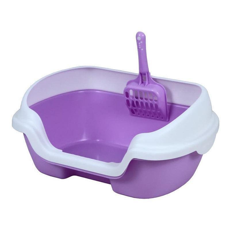 Cozycove Kitty Retreat Open - Top Litter Box - Stylish High - Sided Cat Bathroom - Pets Perfect