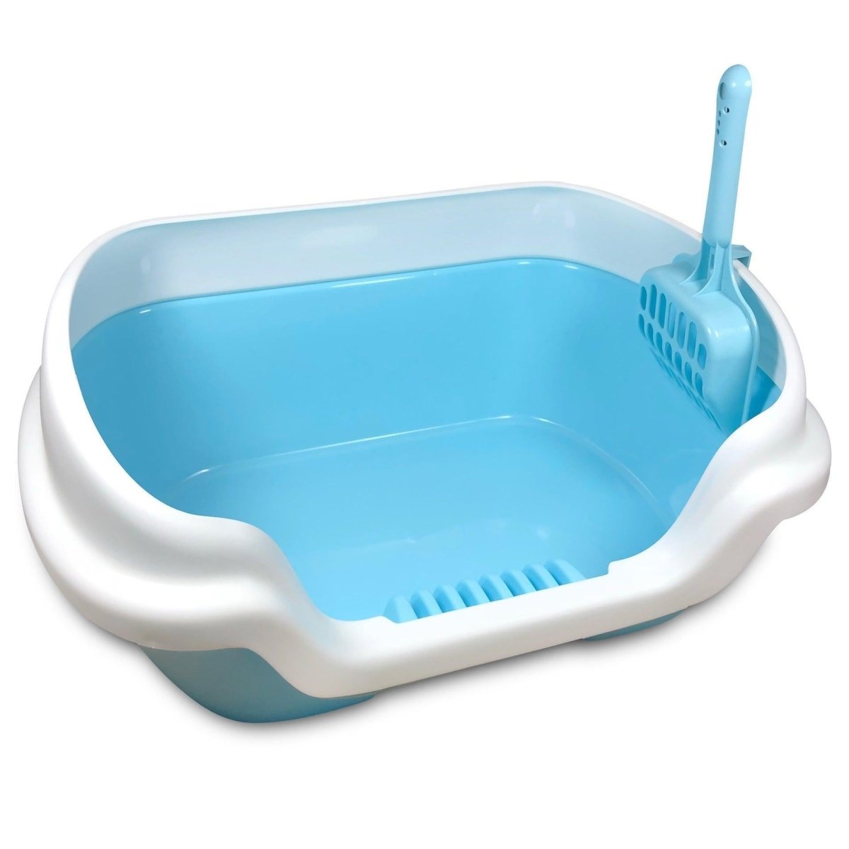 Cozycove Kitty Retreat Open - Top Litter Box - Stylish High - Sided Cat Bathroom - Pets Perfect