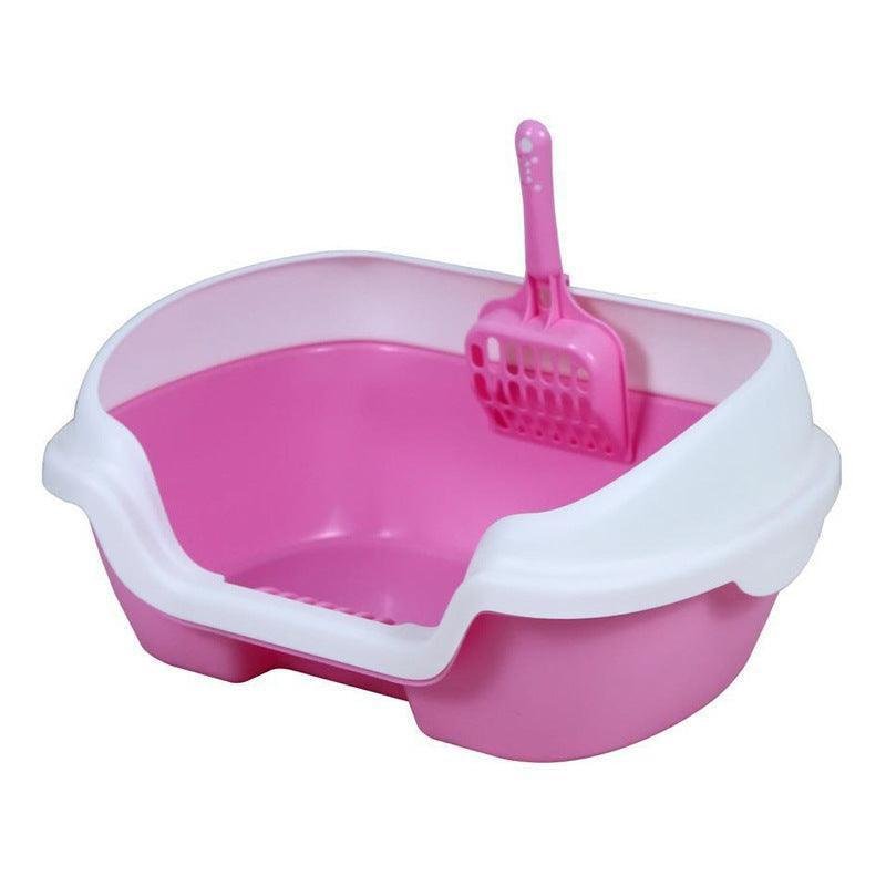 Cozycove Kitty Retreat Open - Top Litter Box - Stylish High - Sided Cat Bathroom - Pets Perfect