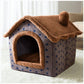Cozyfold Pet House: Foldable Winter Bed & Enclosed Cave For Dogs And Cats
