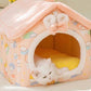 Cozyfold Pet House: Foldable Winter Bed & Enclosed Cave For Dogs And Cats