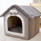 Cozyfold Pet House: Foldable Winter Bed & Enclosed Cave For Dogs And Cats