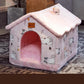 Cozyfold Pet House: Foldable Winter Bed & Enclosed Cave For Dogs And Cats
