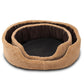 Cozypaws Plush Round Dog Bed - Luxurious Warmth For Your Furry Friend - Pets Perfect