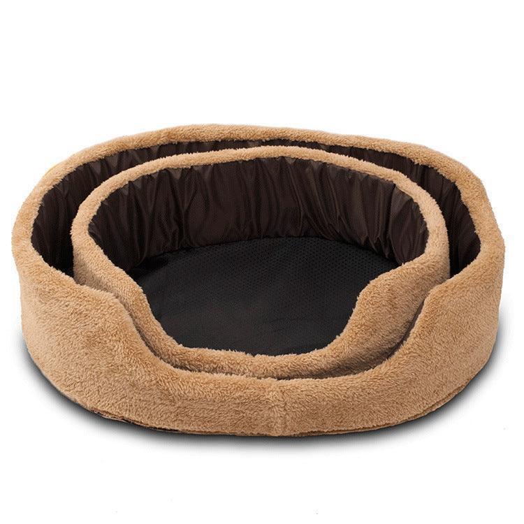 Cozypaws Plush Round Dog Bed - Luxurious Warmth For Your Furry Friend - Pets Perfect