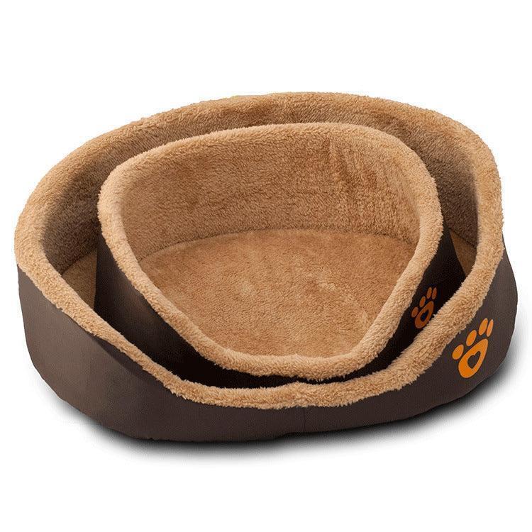Cozypaws Plush Round Dog Bed - Luxurious Warmth For Your Furry Friend - Pets Perfect