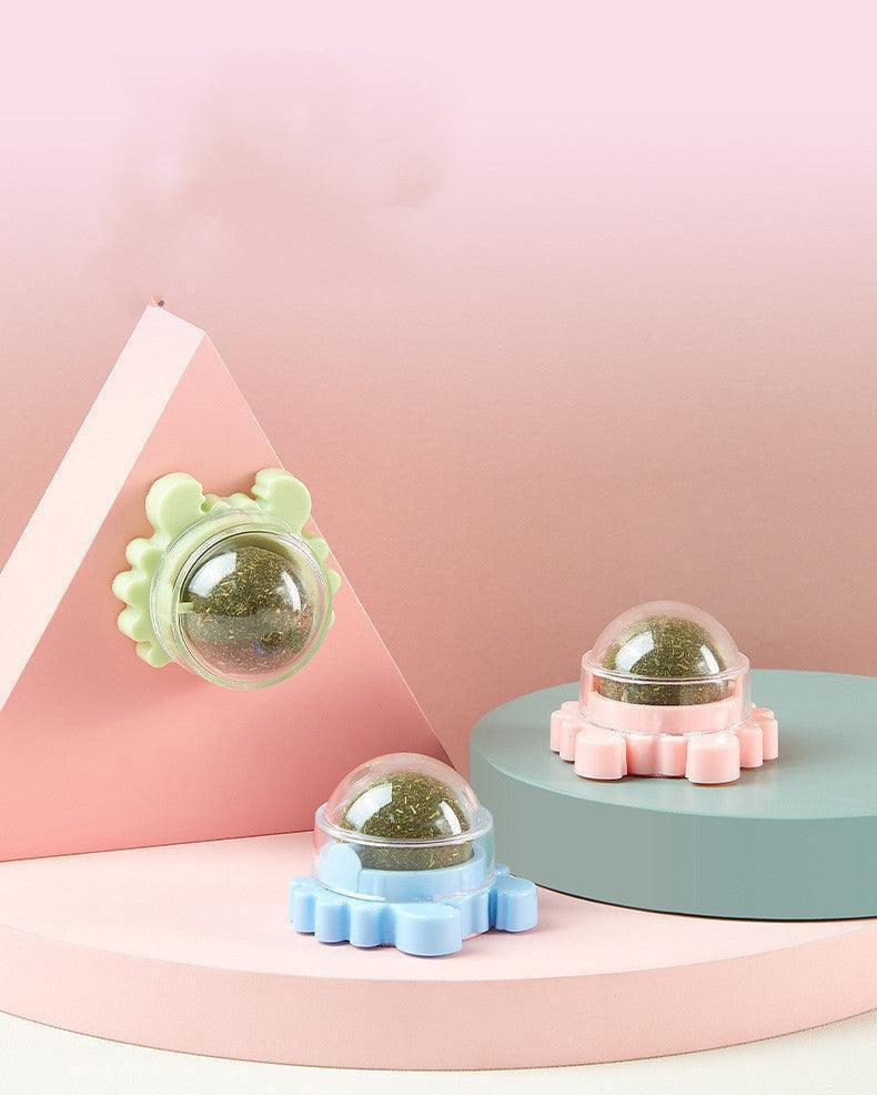 Crabnip Cat Toy: Interactive Spinning Ball For Playful Feline Molars - Pets Perfect