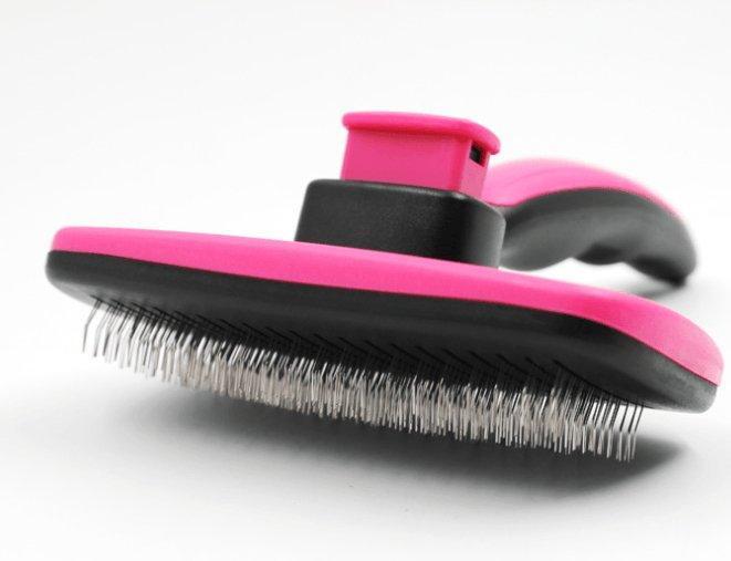 Self - Cleaning Automatic Needle Comb - Dog & Cat Hair Removal Grooming Brush - Pets Perfect
