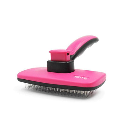 Self - Cleaning Automatic Needle Comb - Dog & Cat Hair Removal Grooming Brush - Pets Perfect