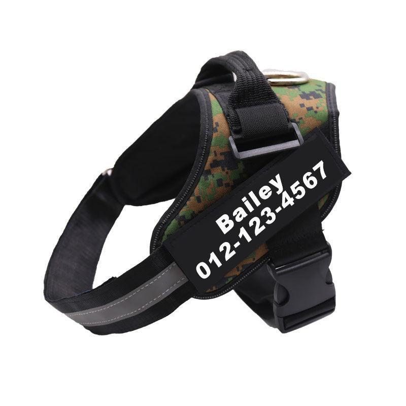 Customizable Reflective No-Pull Dog Harness - Safety and Comfort Solution