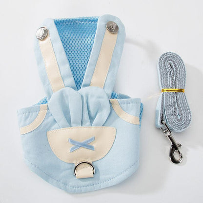 Cute Pet Adventure Set: Cat Walking Dog Leash With Small Dog Vest - Pets Perfect