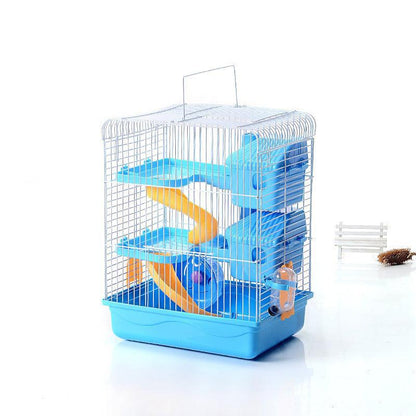 Three - Storey Hamster Haven - Multi - Level Luxury Cage for Hamsters & Small Pets - Pets Perfect