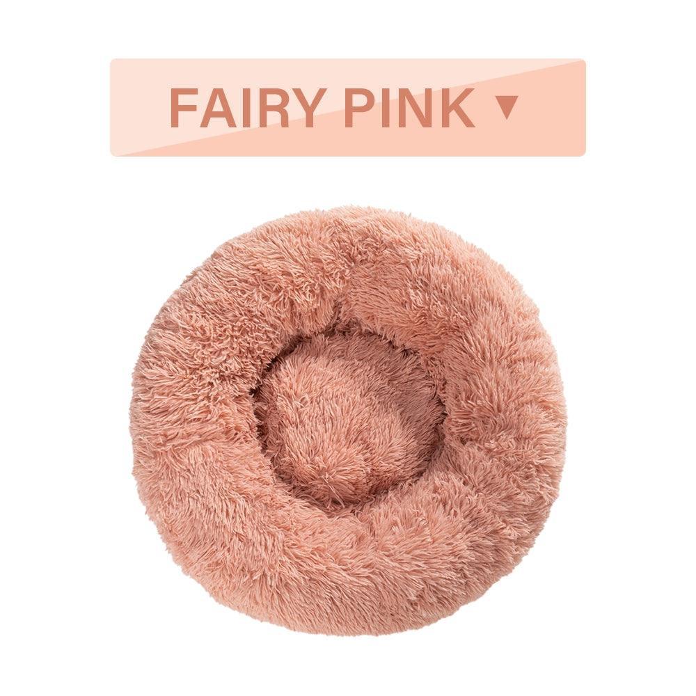 The Snugglepaws Plush Donut Pet Bed: Luxuriously Cozy Haven For Dogs And Cats - Pets Perfect