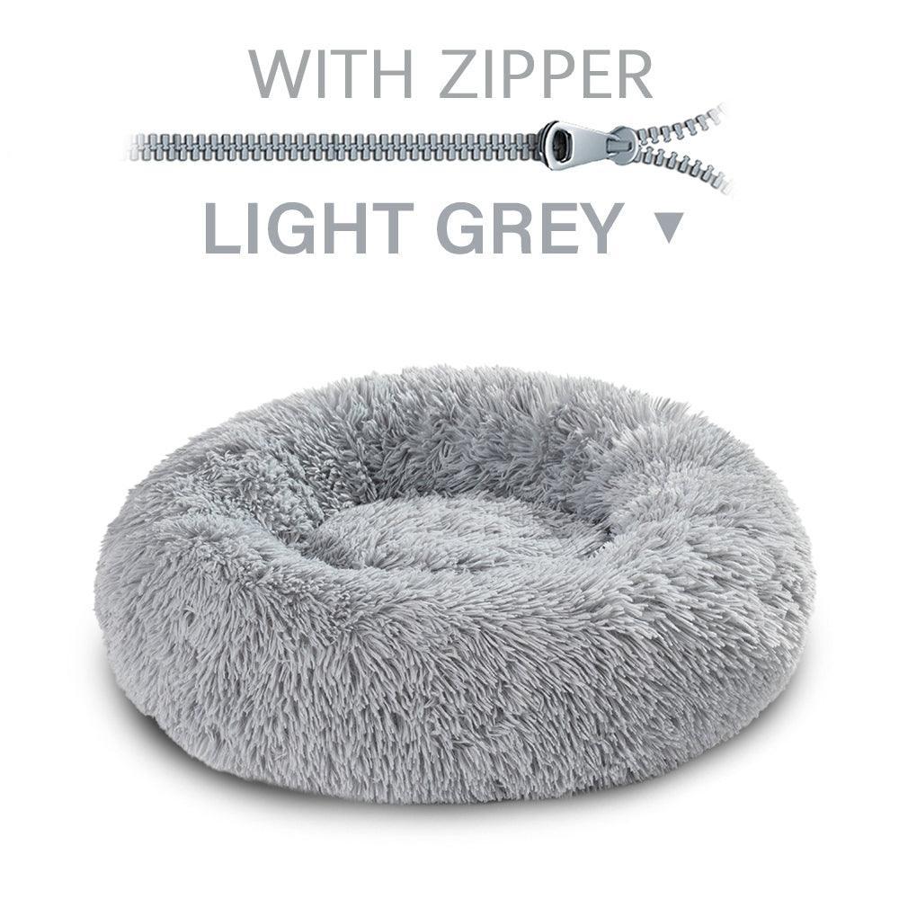 The Snugglepaws Plush Donut Pet Bed: Luxuriously Cozy Haven For Dogs And Cats - Pets Perfect