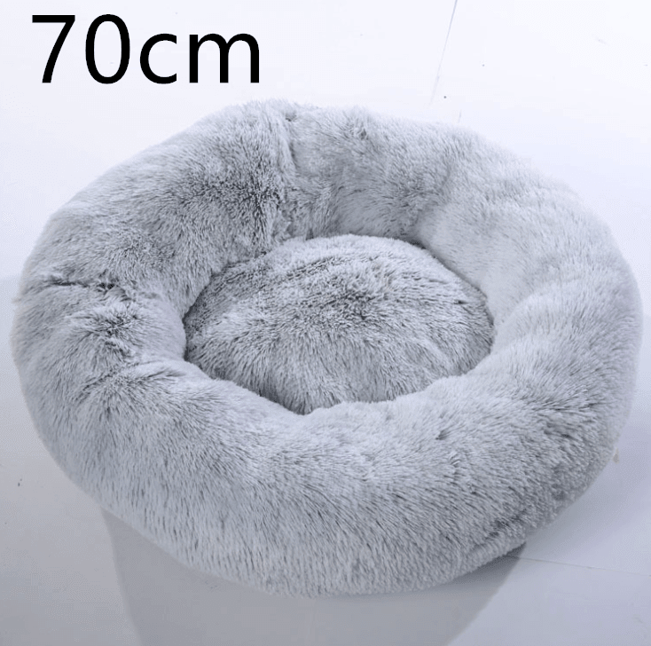 Cozy Haven: Luxurious Round Pet Bed For Winter Comfort - Pets Perfect