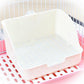 Large Heightened Square Plastic Pet Toilet - Pets Perfect