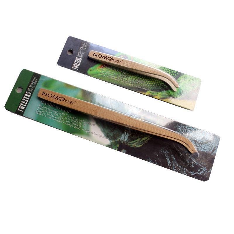Pet Reptile Bamboo Tweezers Set - Essential Feeding Tools For Crawling Pets - Pets Perfect