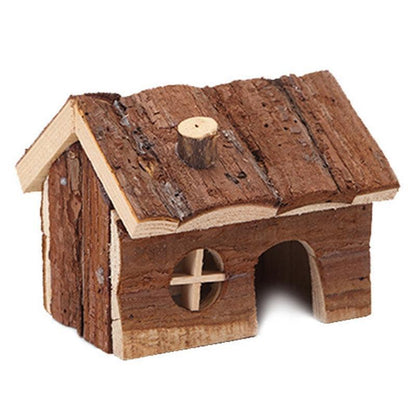Wooden Hamster House with Multiple Levels & Ramps - Pets Perfect