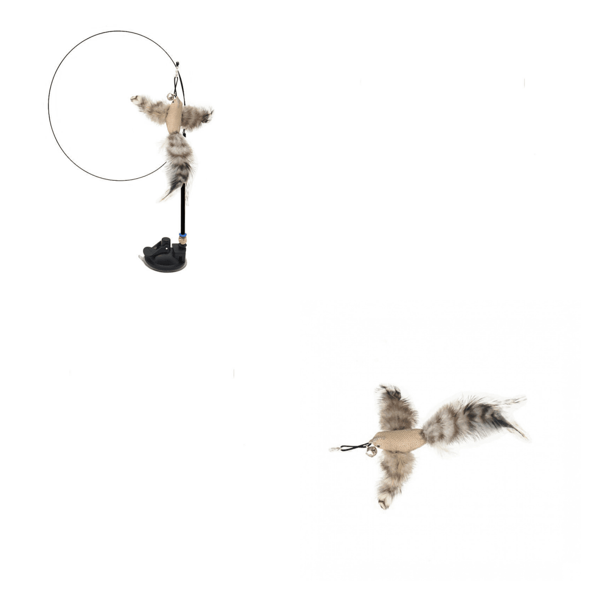 Interactive Feather Cat Teaser Stick - Endless Fun For Your Feline Friend - Pets Perfect