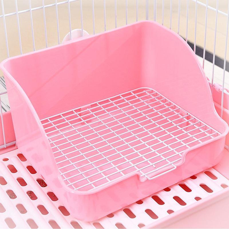 Large Heightened Square Plastic Pet Toilet - Pets Perfect