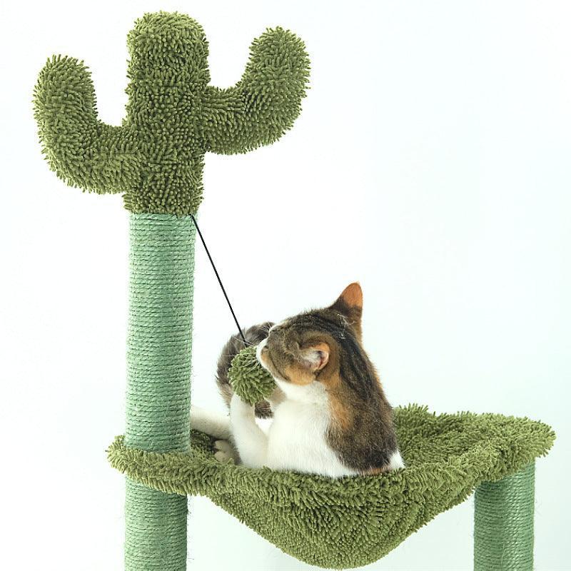 Sleek Sisal Cat Tree With Cozy Hammock - Ultimate Cat Climbing Frame - Pets Perfect