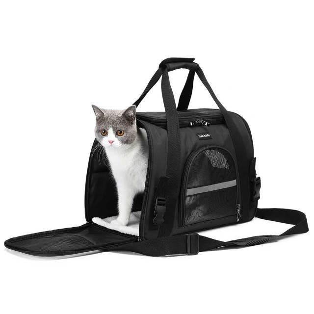 Foldable Portable Pet Carrier Bag - Comfortable Travel Solution For Cats And Dogs - Pets Perfect