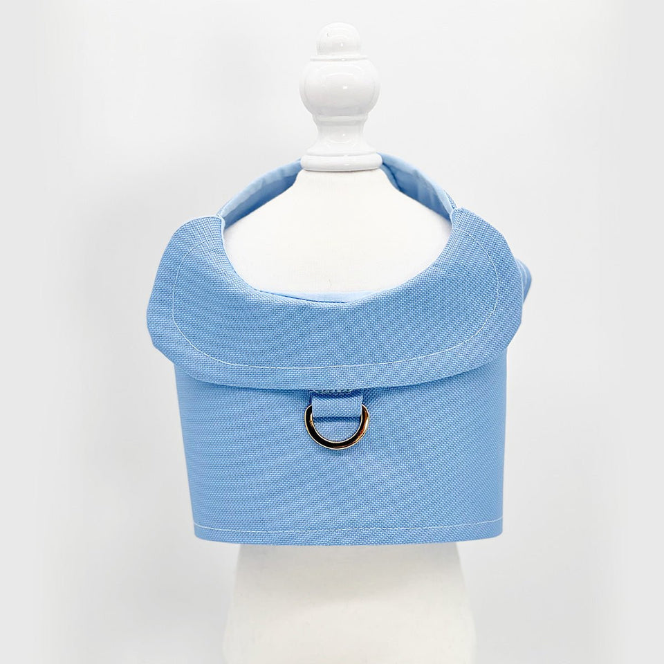 DoggieCoutureNY Periwinkle Canvas Harness Vest, MD, view 4
