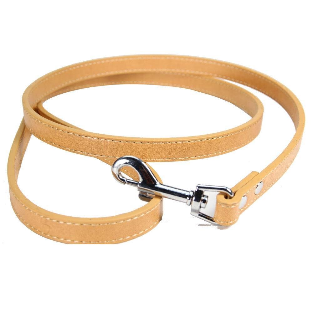 Luxury Leather Pet Leash - Stylish And Durable Cat And Dog Chain - Pets Perfect