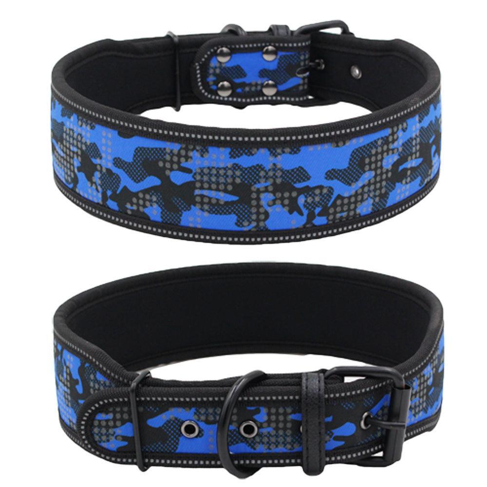 Reflective Camouflage Adventure Dog Collar - Durable Nylon Collar for Outdoor Dogs - Pets Perfect